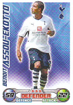 Benoit Assou-Ekotto Tottenham Hotspur 2008/09 Topps Match Attax #295